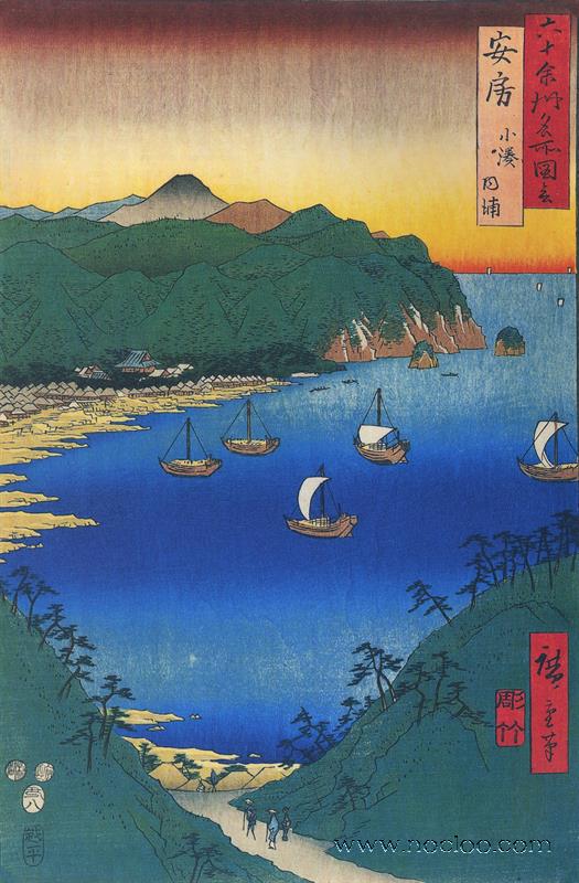Utagawa Hiroshige Boats in an inlet